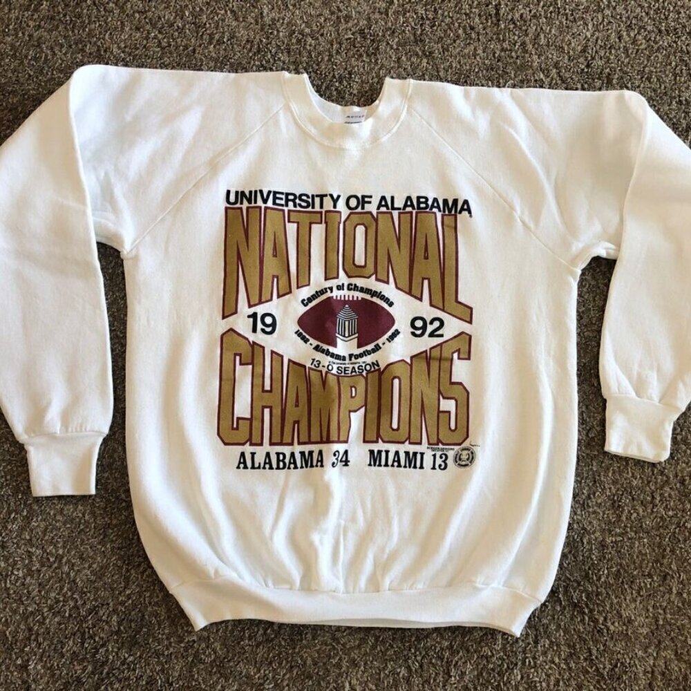 Alabama Crimson Tide 1992 National Champions Fan Sweatshirt
